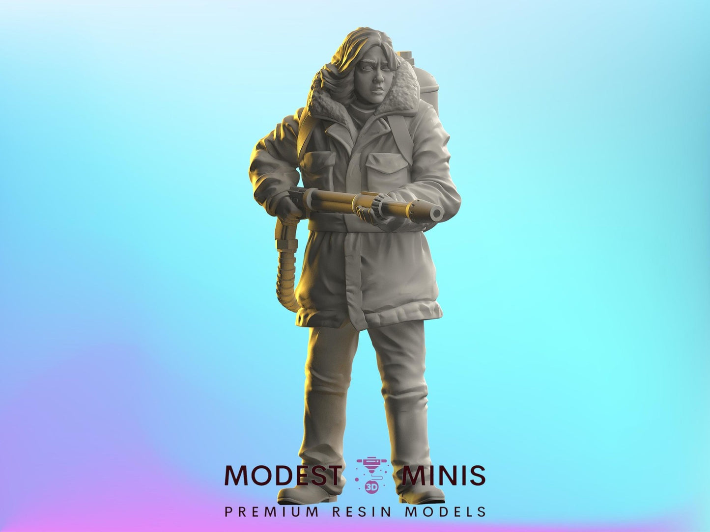 Survivor Thing Kayla | 28mm - 100mm Scale Resin Mini | Zombicide | Vaultz