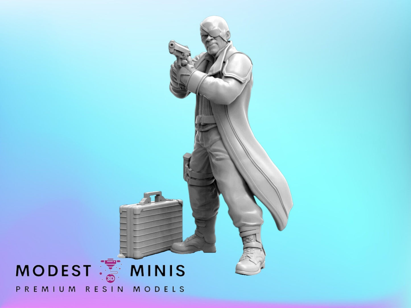 Eyepatch B - Fury 40mm Miniature | Crisis Protocol Proxy | Trident