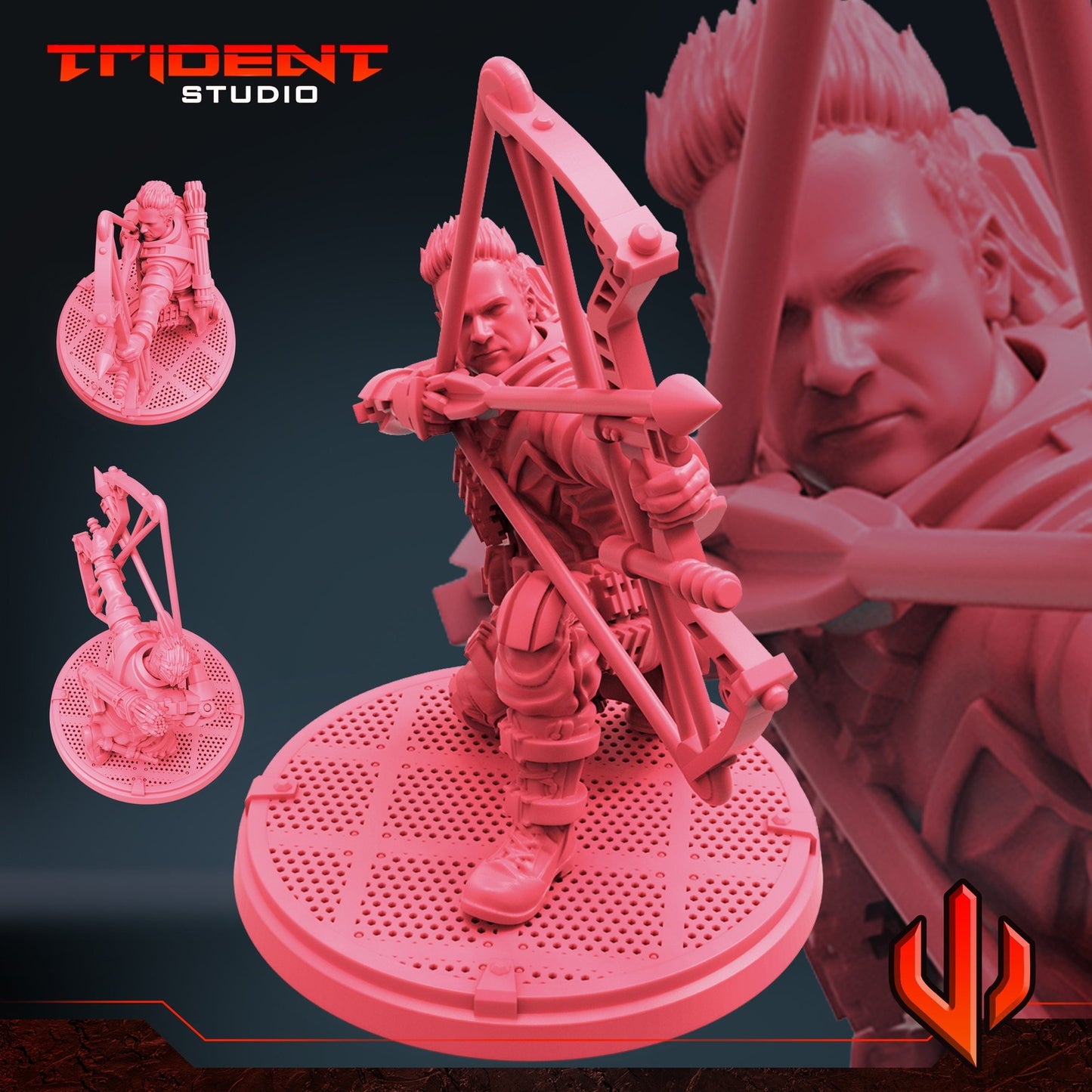 Ultimate Archer - 40mm Miniature | Crisis Protocol Proxy | Trident