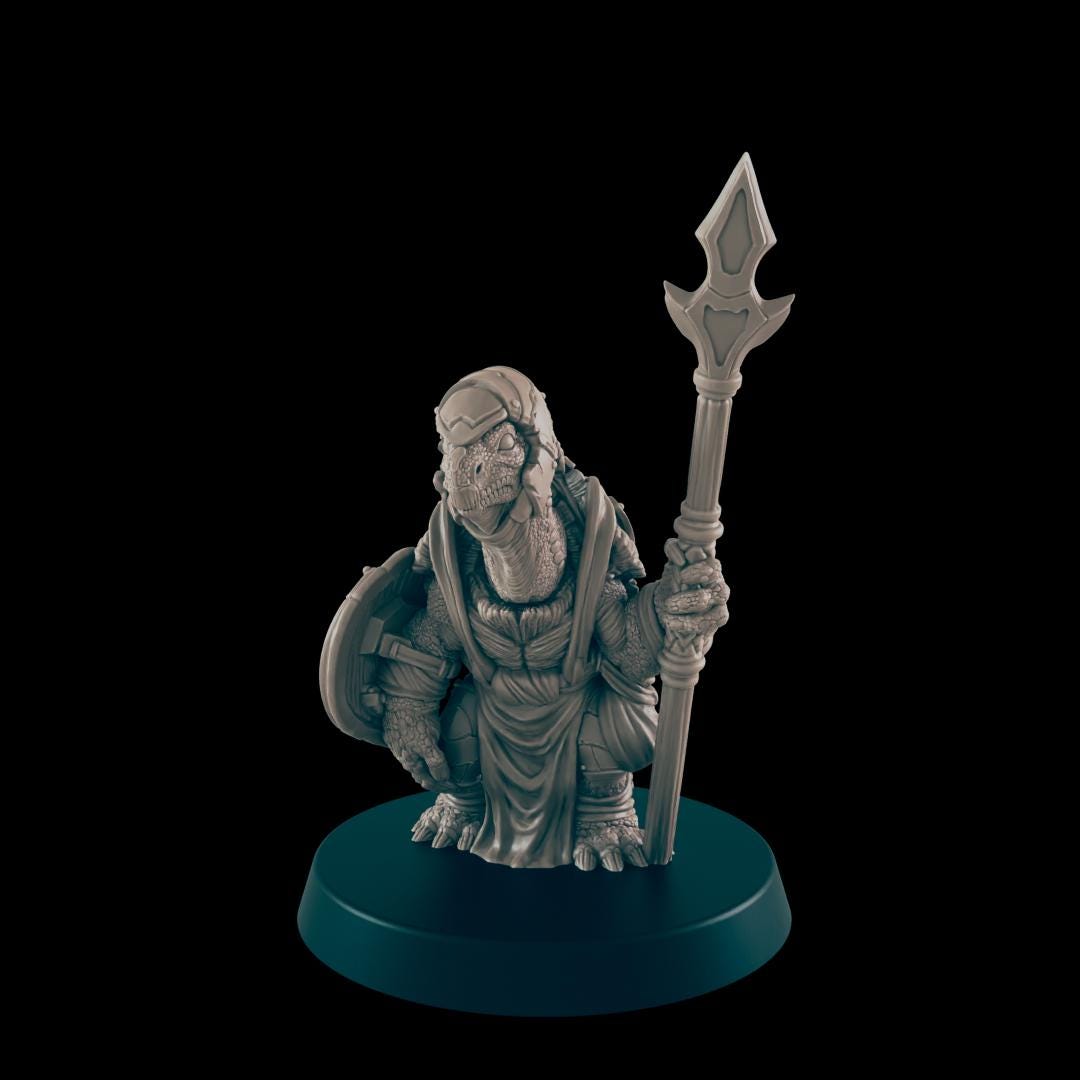 Multiracial Guards | 25mm - 100mm Scale | DnD | EC3D Fantasy Mini | Everyday Folk