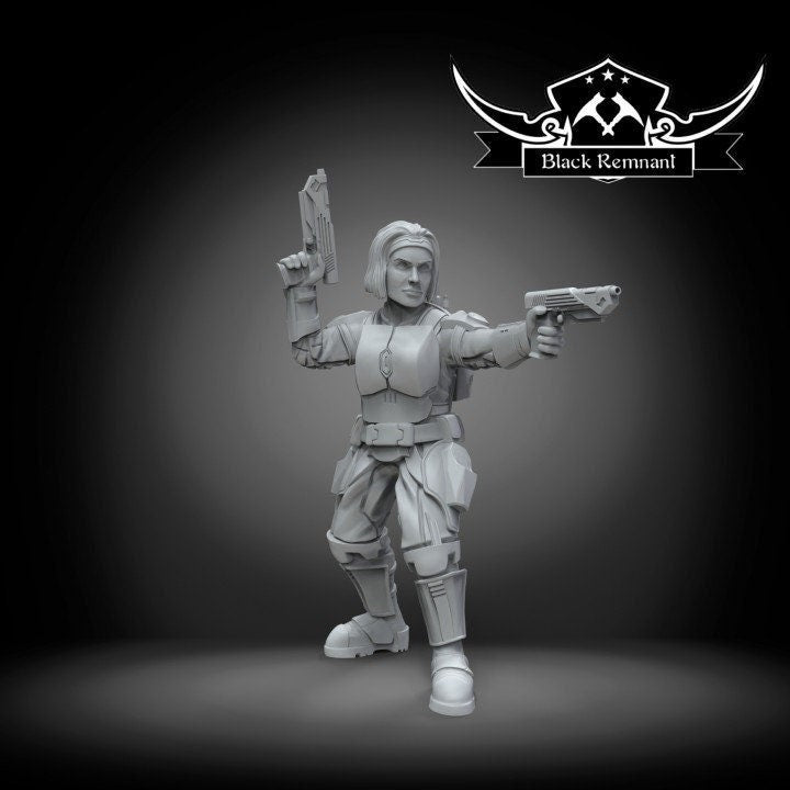 Crusader Princess No Helmet - 28mm - 40mm Scale | Star Wars Legion Mini
