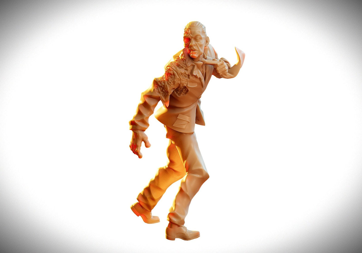 Zombie Gus | 28mm - 100mm Scale Resin Mini | Zombicide | Vaultz