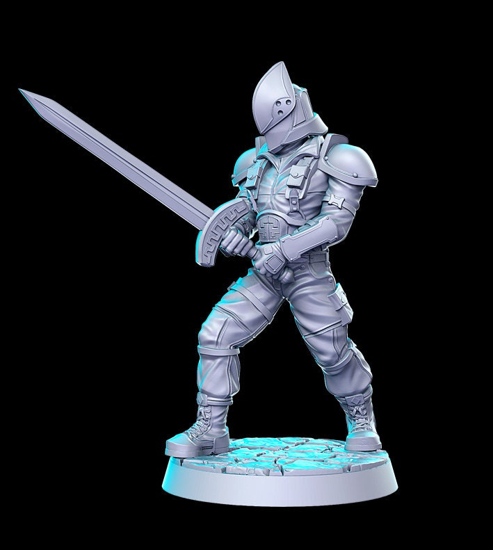 Knight of the Order - 28mm 32mm Scale DnD Miniature | Dungeons and Dragons | Witcher Contract - RN Estudio