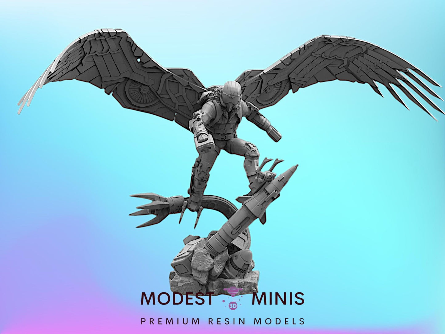Bald Bird of Prey - Vulture 40mm Miniature | Crisis Protocol Proxy | Trident