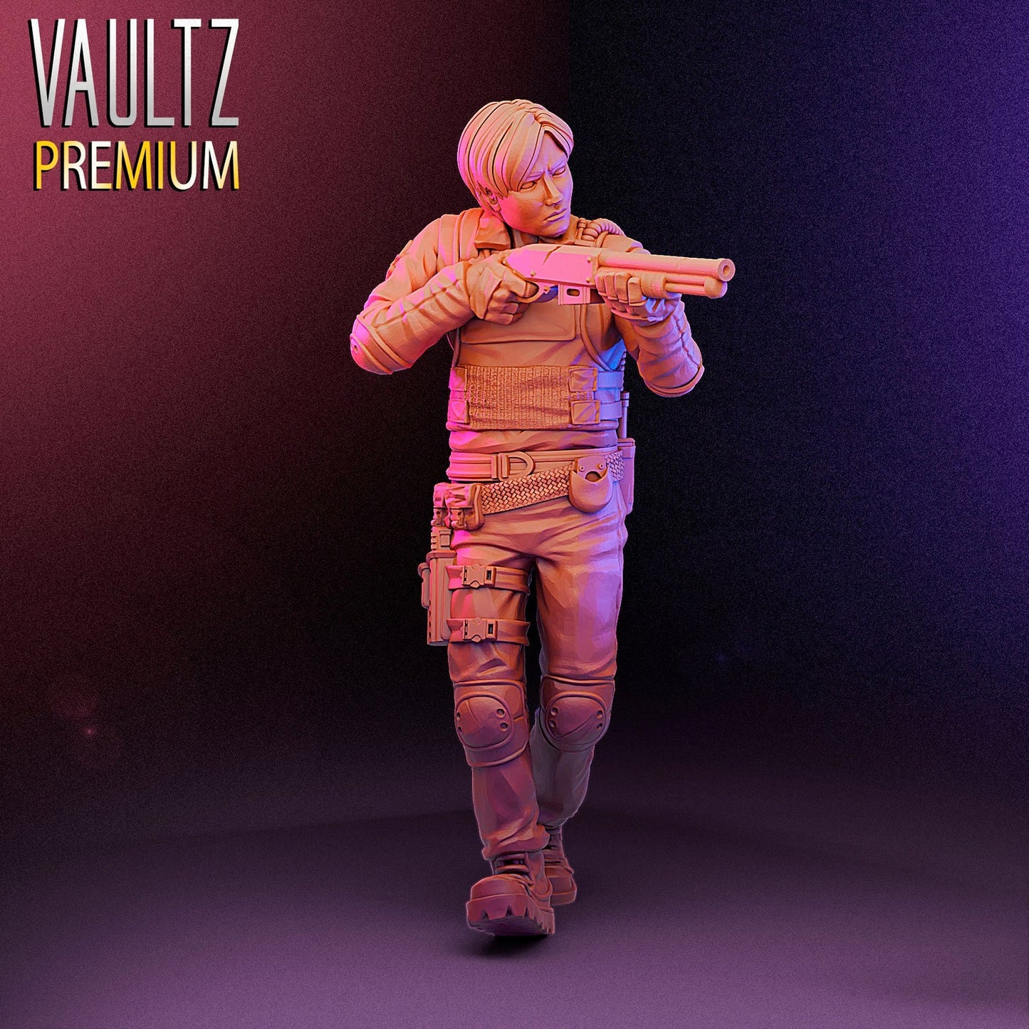 Survivor Leo ALT | 28mm - 100mm Scale Resin Mini | Zombicide | Vaultz