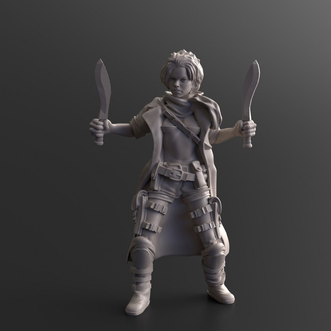 Survivor Alicia | 28mm - 100mm Scale Resin Mini | Zombicide | Vaultz
