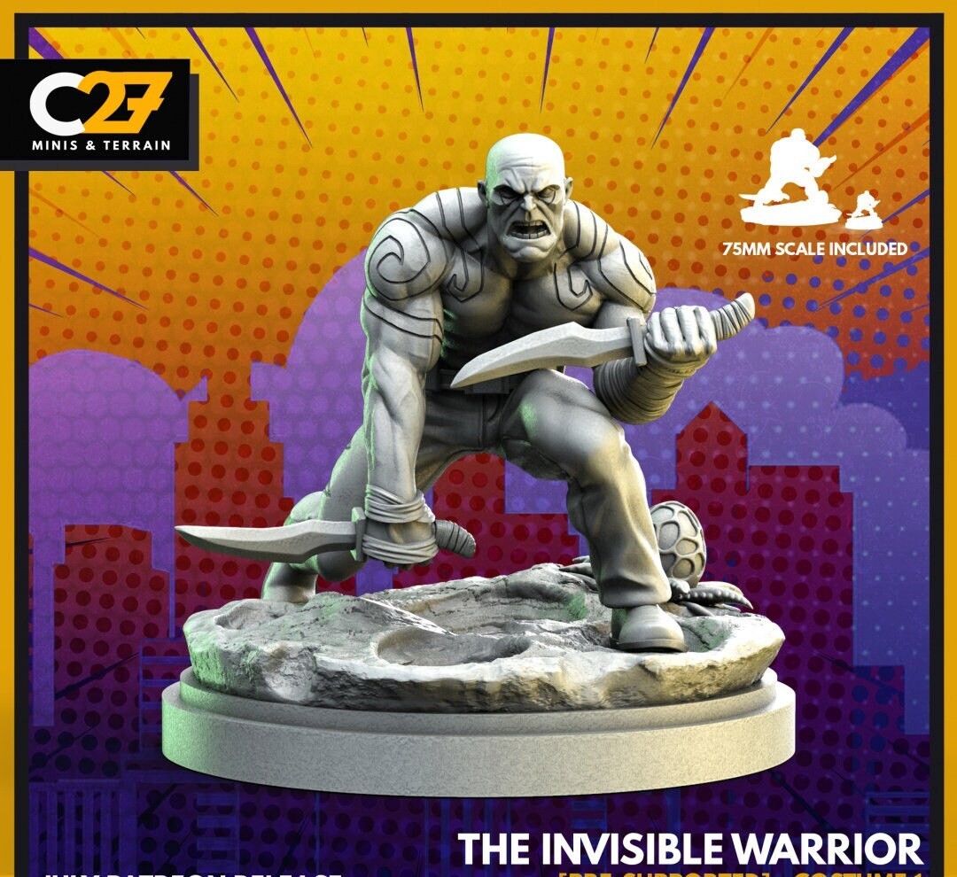 The Invisible Warrior - 32mm - 40mm Mini | Crisis Protocol Proxy | C27