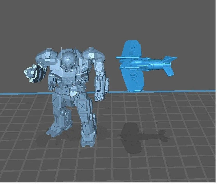 Zerro114 Plane Aerospace | 1:265 | 285 | 6mm Battletech Scale |
