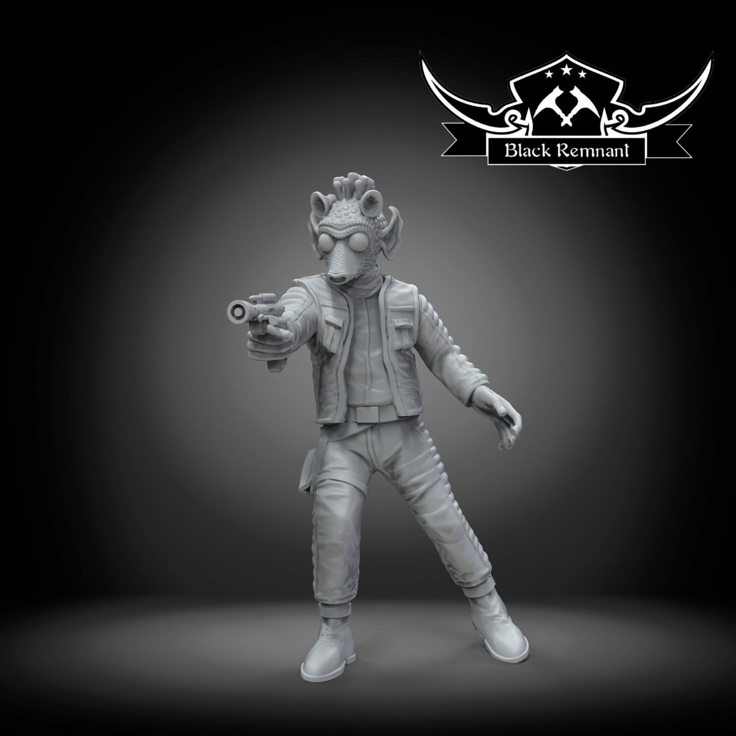 The Green Bounty Hunter - 28mm - 40mm Scale | DnD | Star Wars Legion Mini