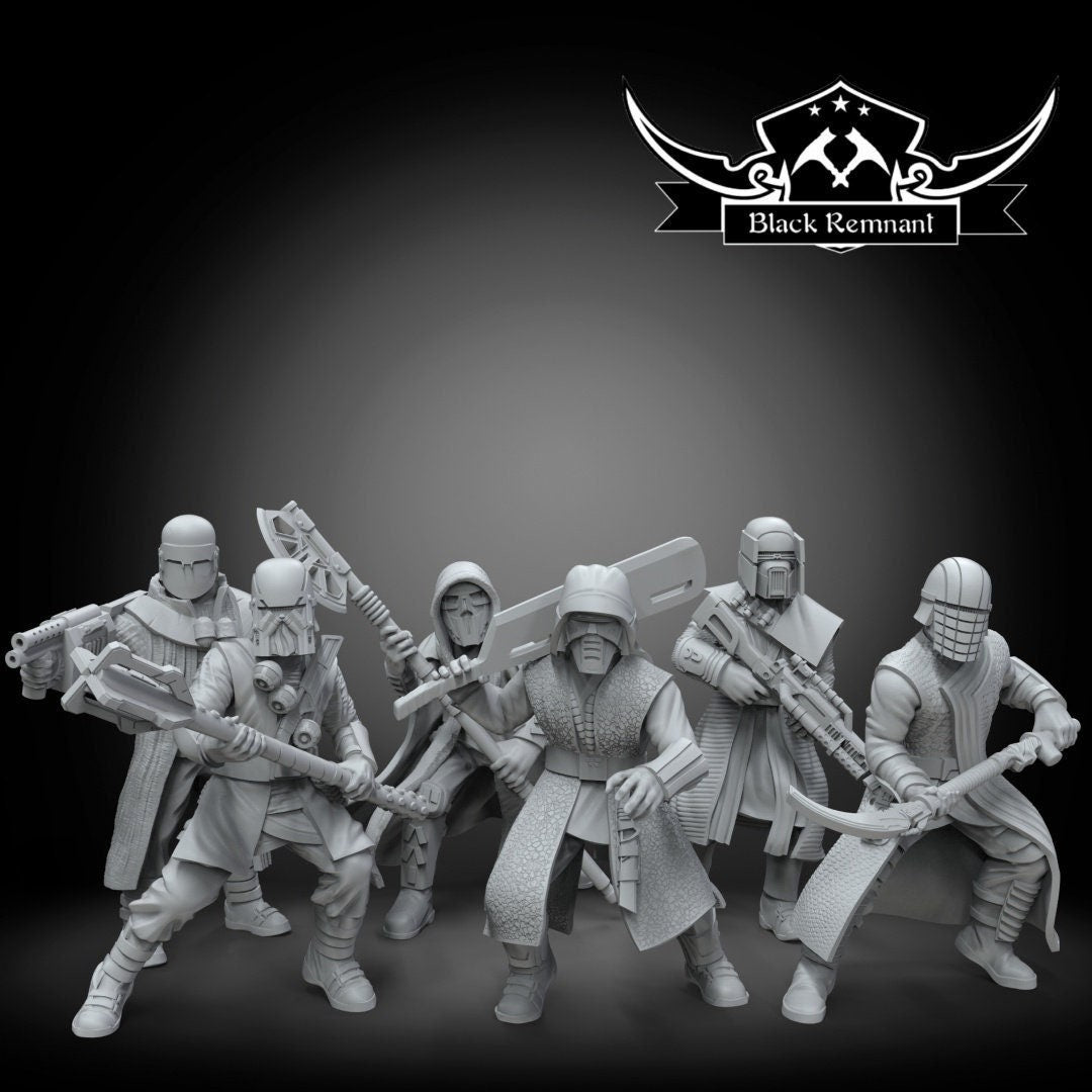6pc Ren Knights Squad - 28mm - 40mm Scale | Star Wars Legion Mini