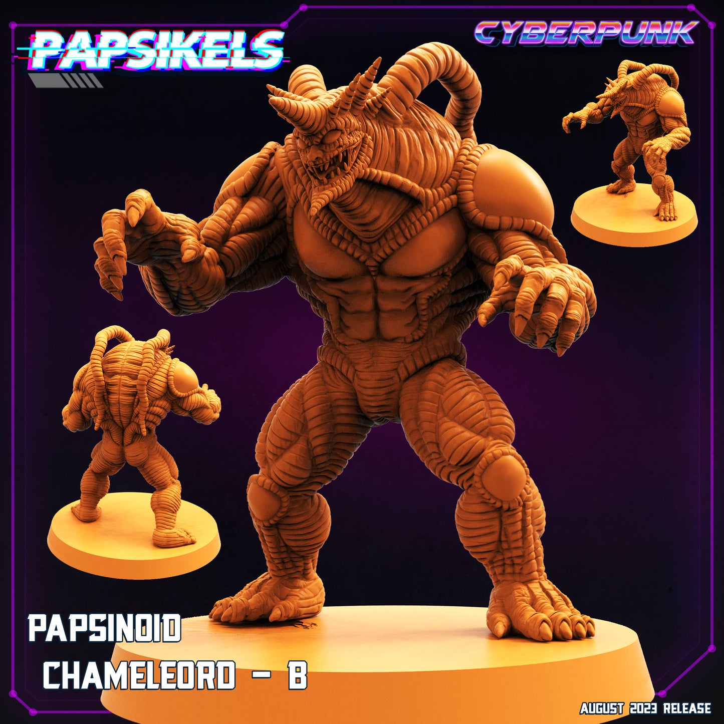 Papsinoid Chameleord B - Resin Cyberpunk Miniature | Papsikels