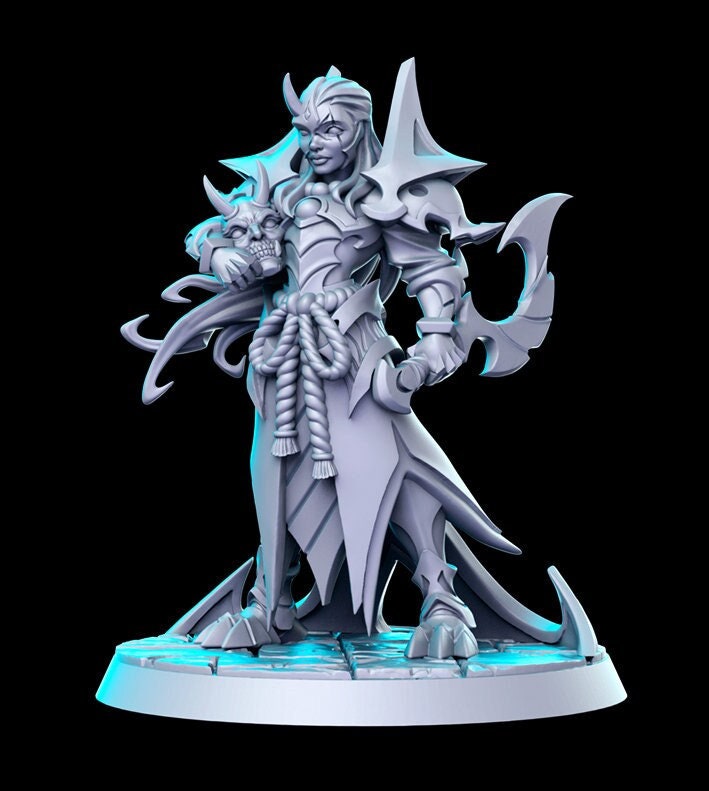 Oni Warrior Demon - 32mm Scale DnD Miniature | Dungeons and Dragons | JRPG Mini - RN Estudio
