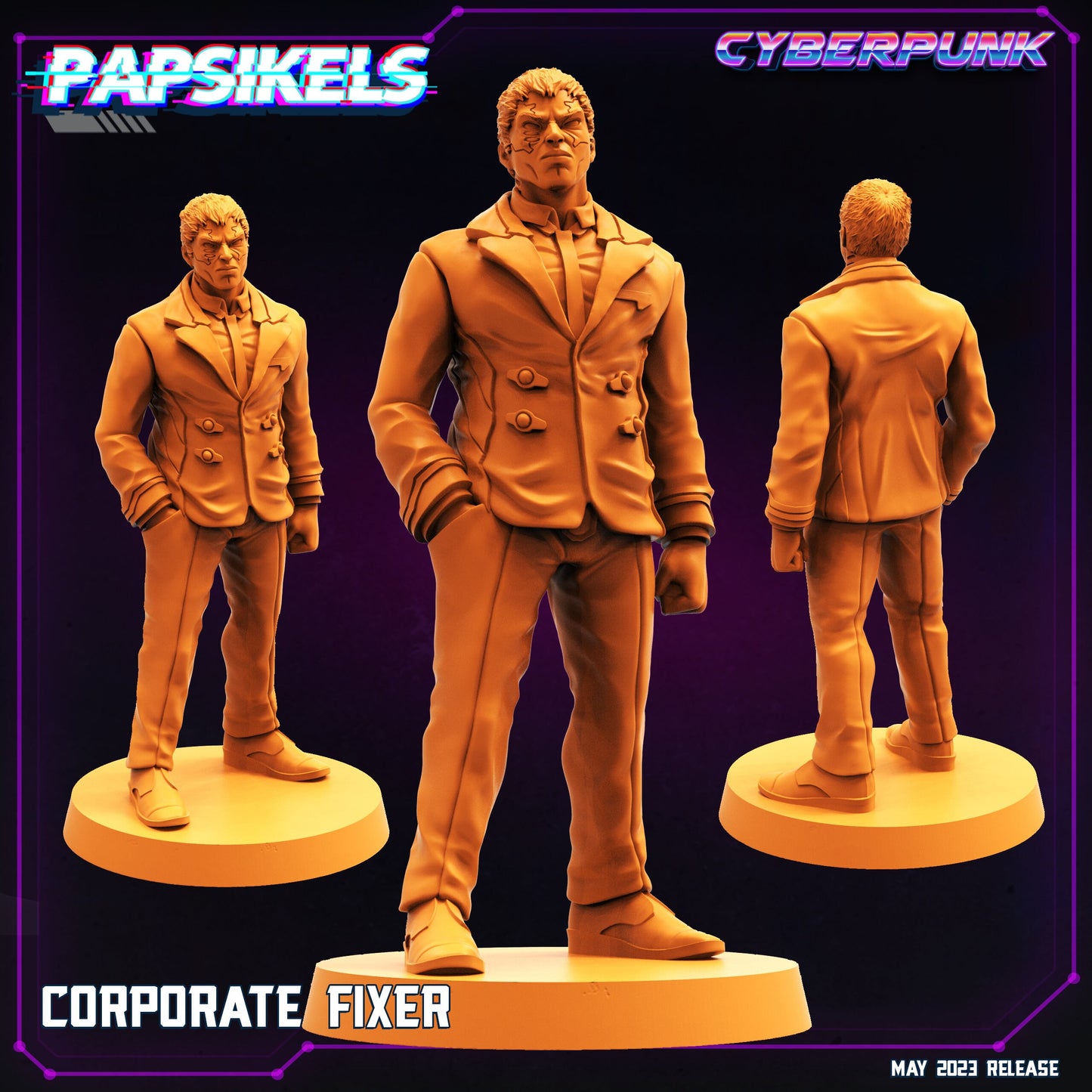 Corporate Fixer - 32mm Scale Alien Miniature | Batang City | Papsikels