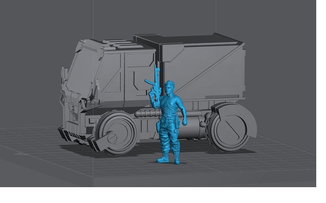Colonial Utility Truck B - Resin 3D Print Alien Miniature | RPG | Sci fi | Cyberpunk | Role Playing | DnD | Papsikel Star Entrance