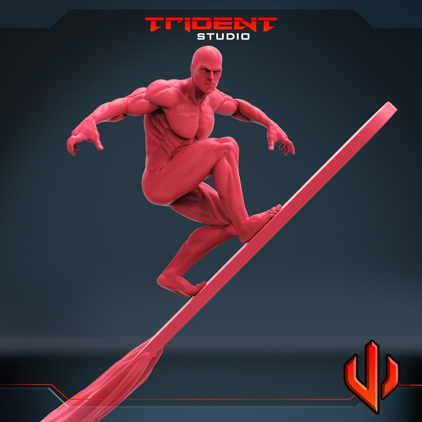 Cosmic Surfer A - 40mm Miniature | Crisis Protocol Proxy | Trident