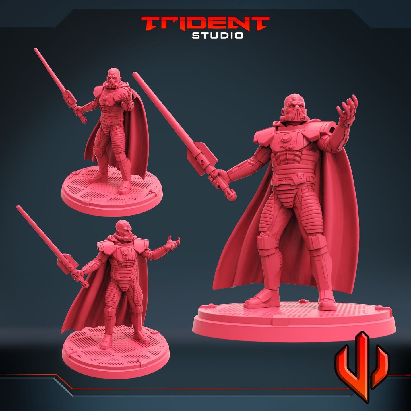 Ancient Evil Lord A - 28mm - 40mm Scale | DnD | Trident Star Wars Fan Art