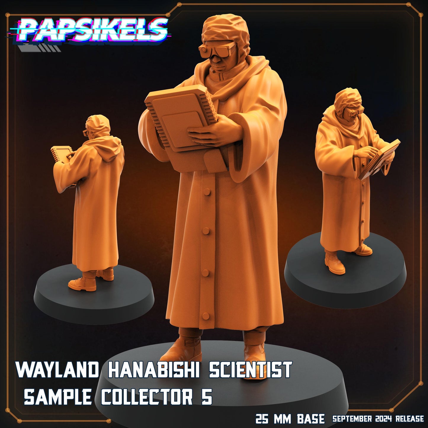 Sample Collectors 1-5 - 32mm Scale Alien Miniature | RPG | Sci fi | Cyberpunk | Role Playing | DnD | Papsikel