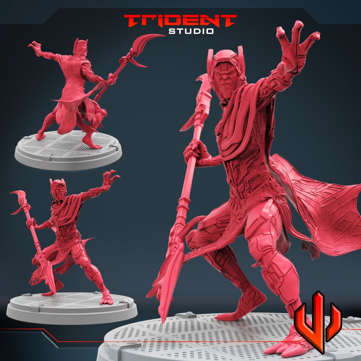 Glaive Fighter A - 40mm Miniature | Crisis Protocol Proxy | Trident