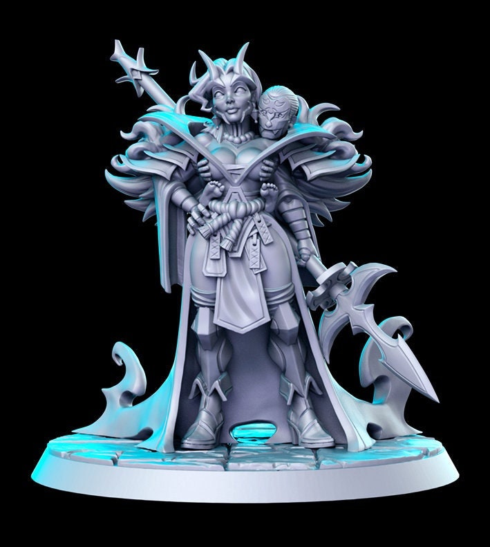 Oni Sorceress Demon - 32mm Scale DnD Miniature | Dungeons and Dragons | JRPG Mini - RN Estudio