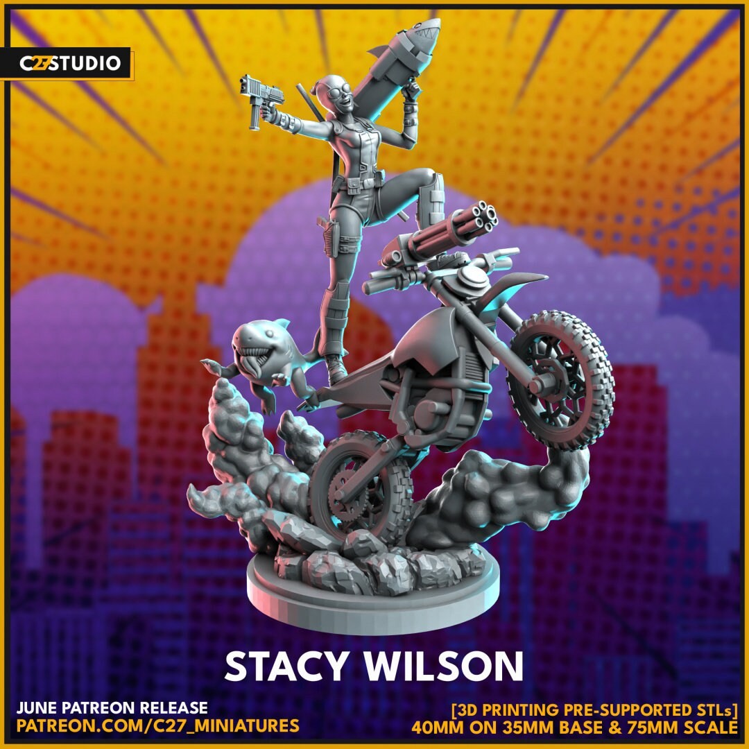 Stacy Wilson - Gwenpool 32mm - 40mm Mini | Crisis Protocol Proxy | C27