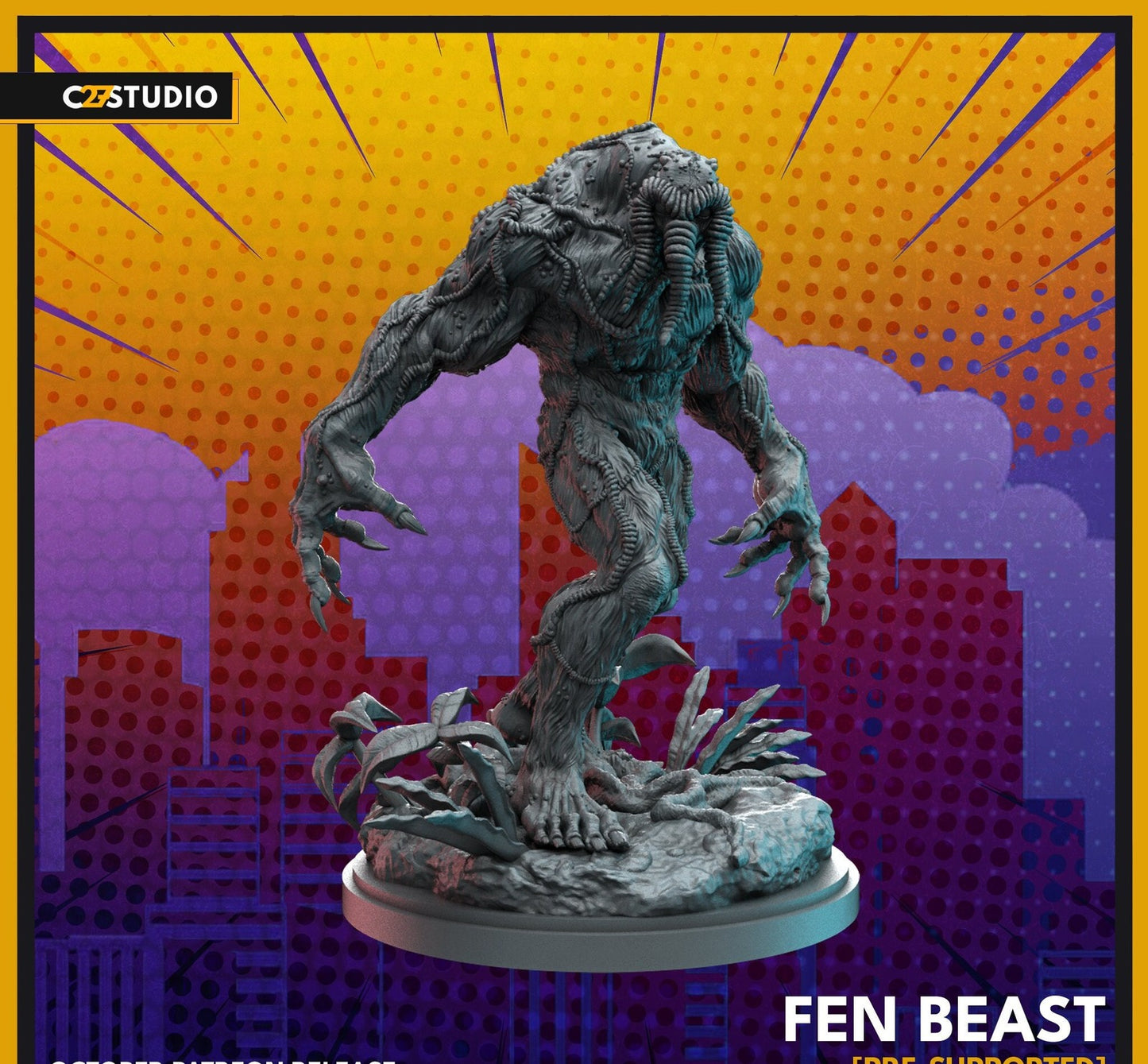 Fen Beast - 32mm - 40mm Mini | Crisis Protocol Proxy | C27
