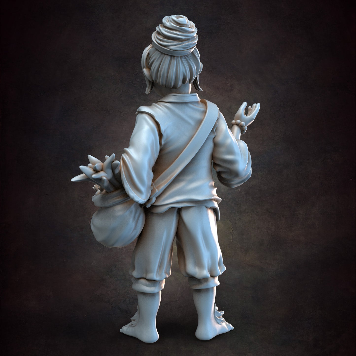 Halfling Girl 1 | 28mm - 75mm Scale | DnD Frostgrave Mini