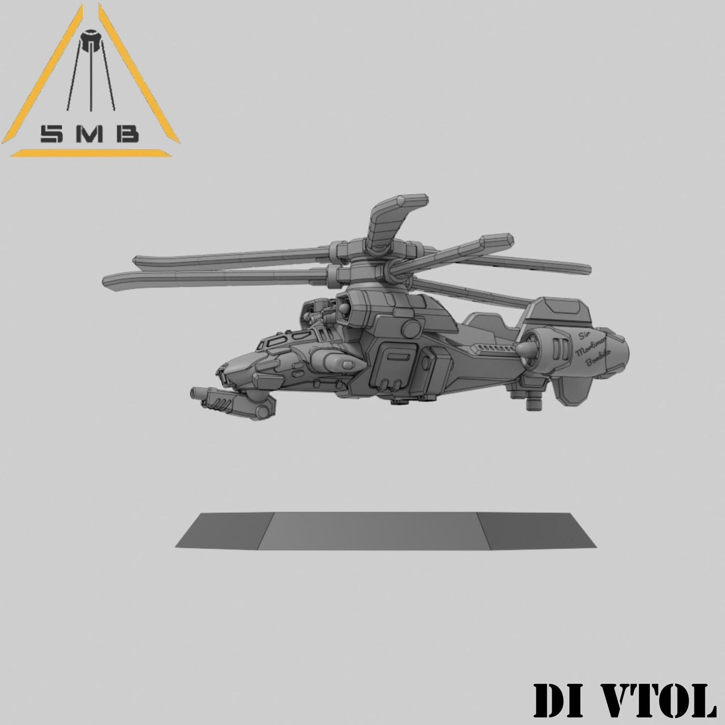 Di Vtol Helicopter Plane Aerospace | 1:265 | 285 | 6mm Battletech Scale |
