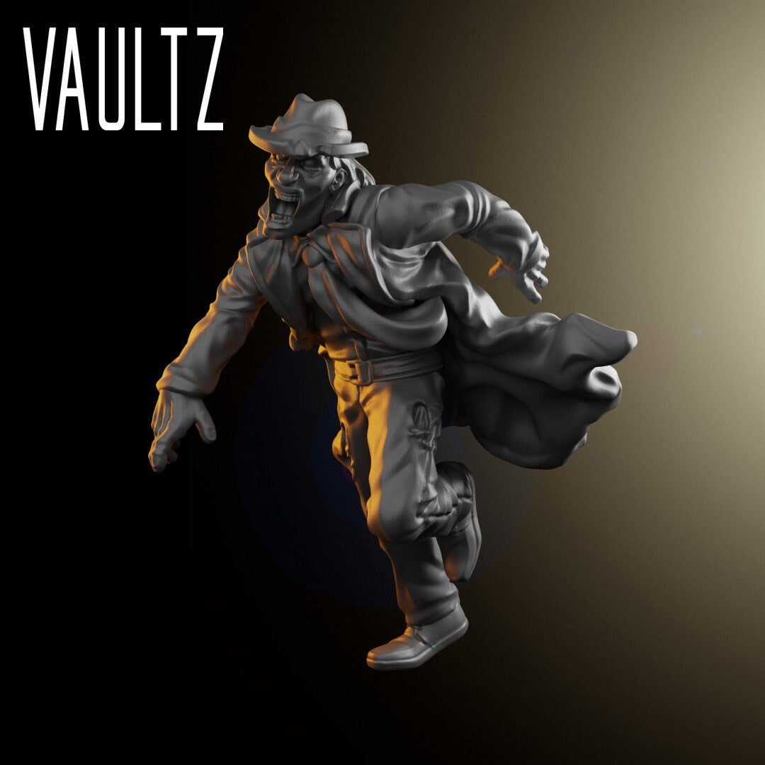 Zombie Runner Stalker 2 | 28mm - 100mm Scale Resin Mini | Zombicide | Vaultz