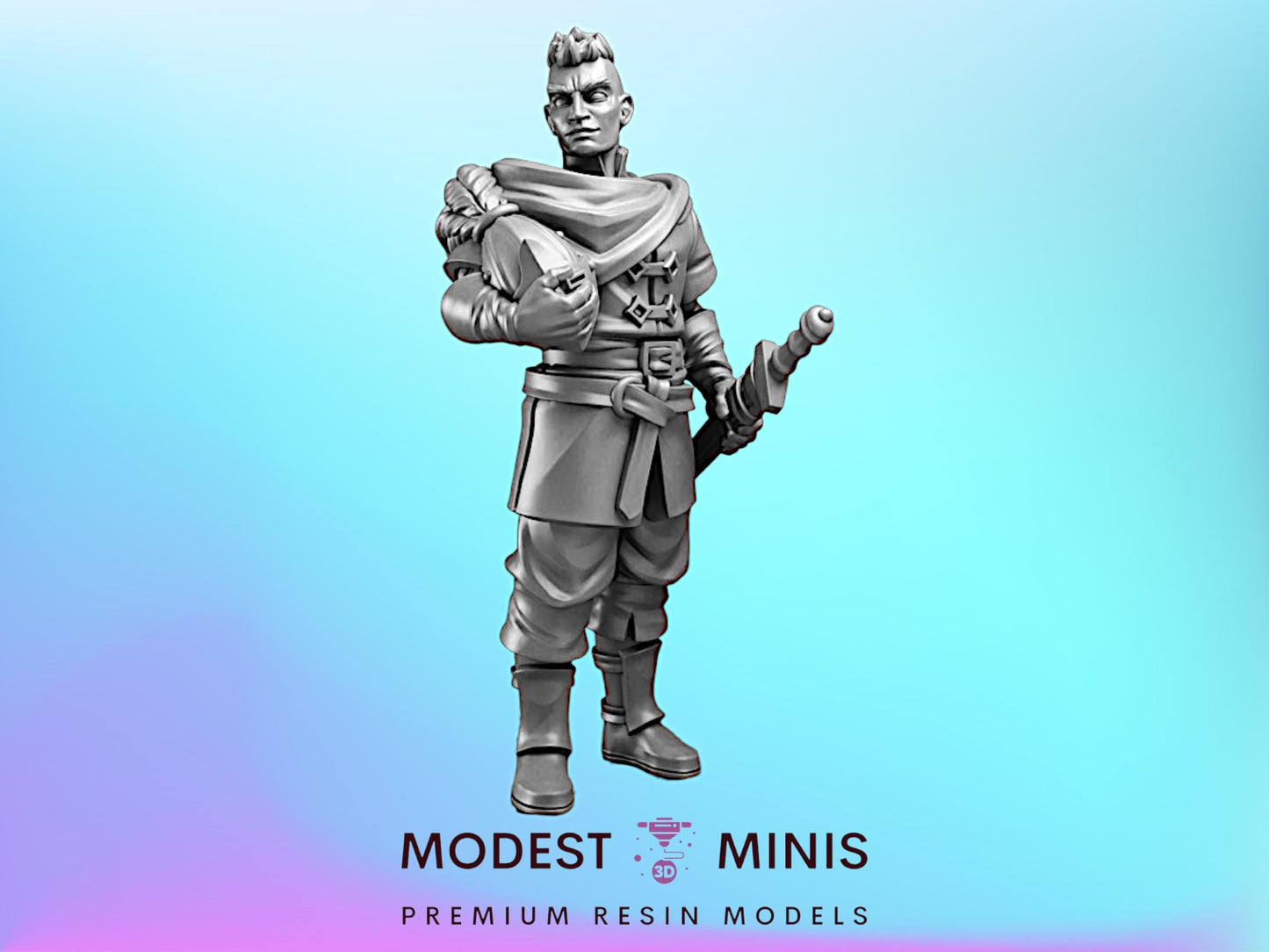 Squire | 28mm to 75mm DnD Miniature | Frostgrave Mini | Vae Victis