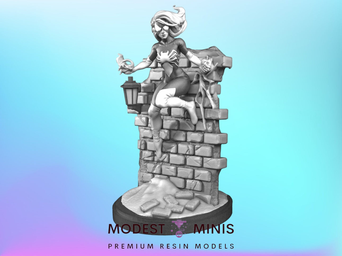 Female Webslinger - 32mm - 40mm Mini | Crisis Protocol Proxy | C27