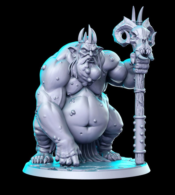Goblin King - 32mm Scale DnD Miniature | Dungeons and Dragons | JRPG Mini - RN Estudio