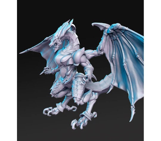 100mm Construct Dragon - 32mm Scale DnD Miniature | Dungeons and Dragons | JRPG Mini - RN Estudio