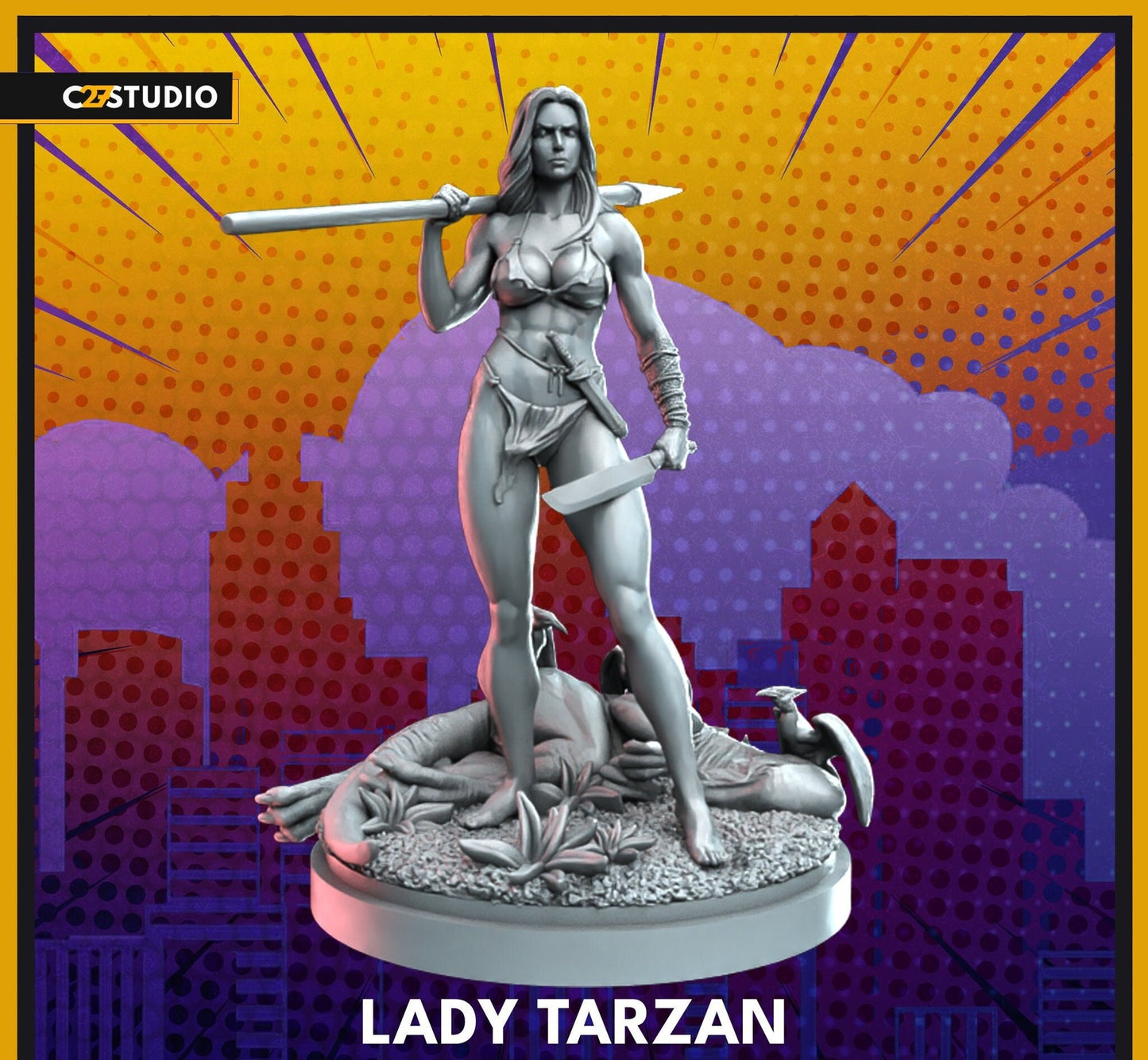 Lady Tarzan - 32mm - 40mm Mini | Crisis Protocol Proxy | C27