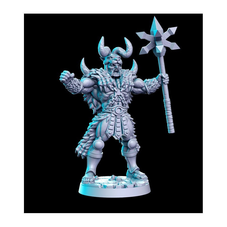Crack Berserker - 32mm Scale DnD Miniature | Dungeons and Dragons | JRPG Mini - RN Estudio
