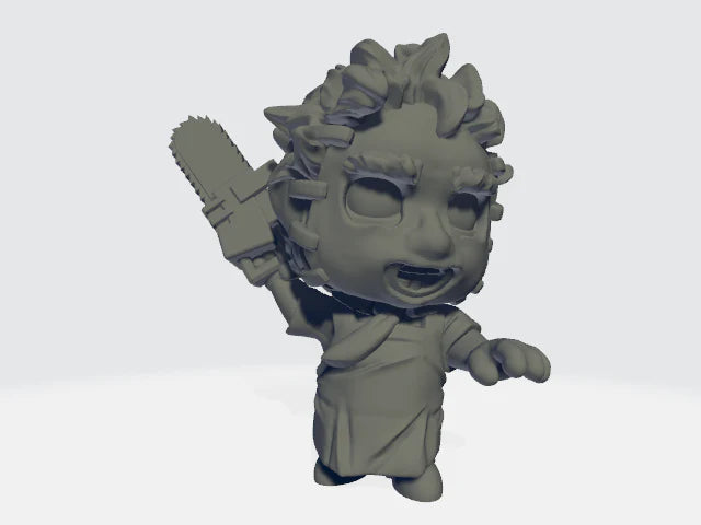 Chibi Leatherface - 28mm - 54mm Scale