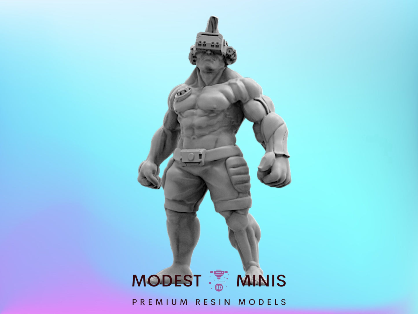 Cyber MMA Fighter Totoy - 32mm Scale Alien Miniature | Law Upholders | Papsikels