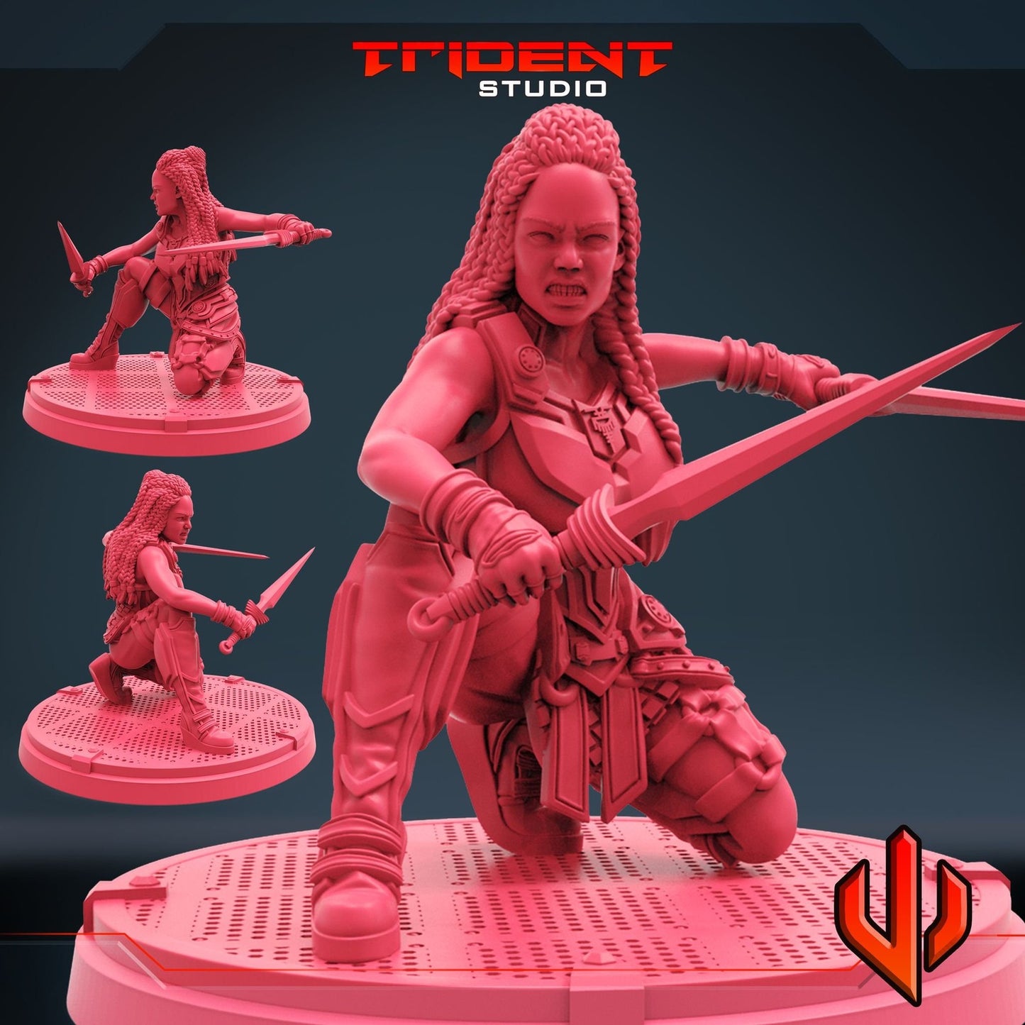 Norse Angel A - 40mm  Miniature | Crisis Protocol Proxy | Trident