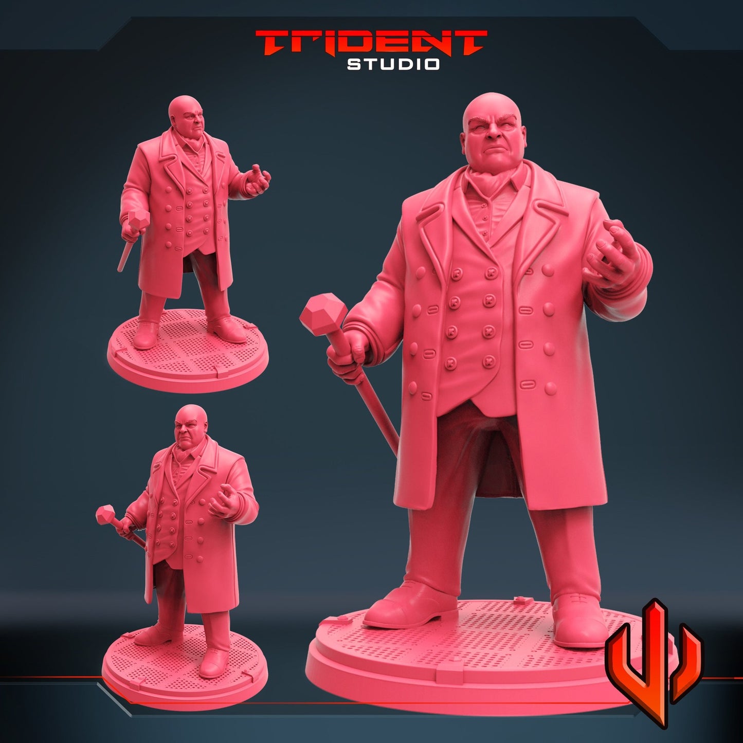 Big Boss A - Kingpin 40mm  Miniature | Crisis Protocol Proxy | Trident
