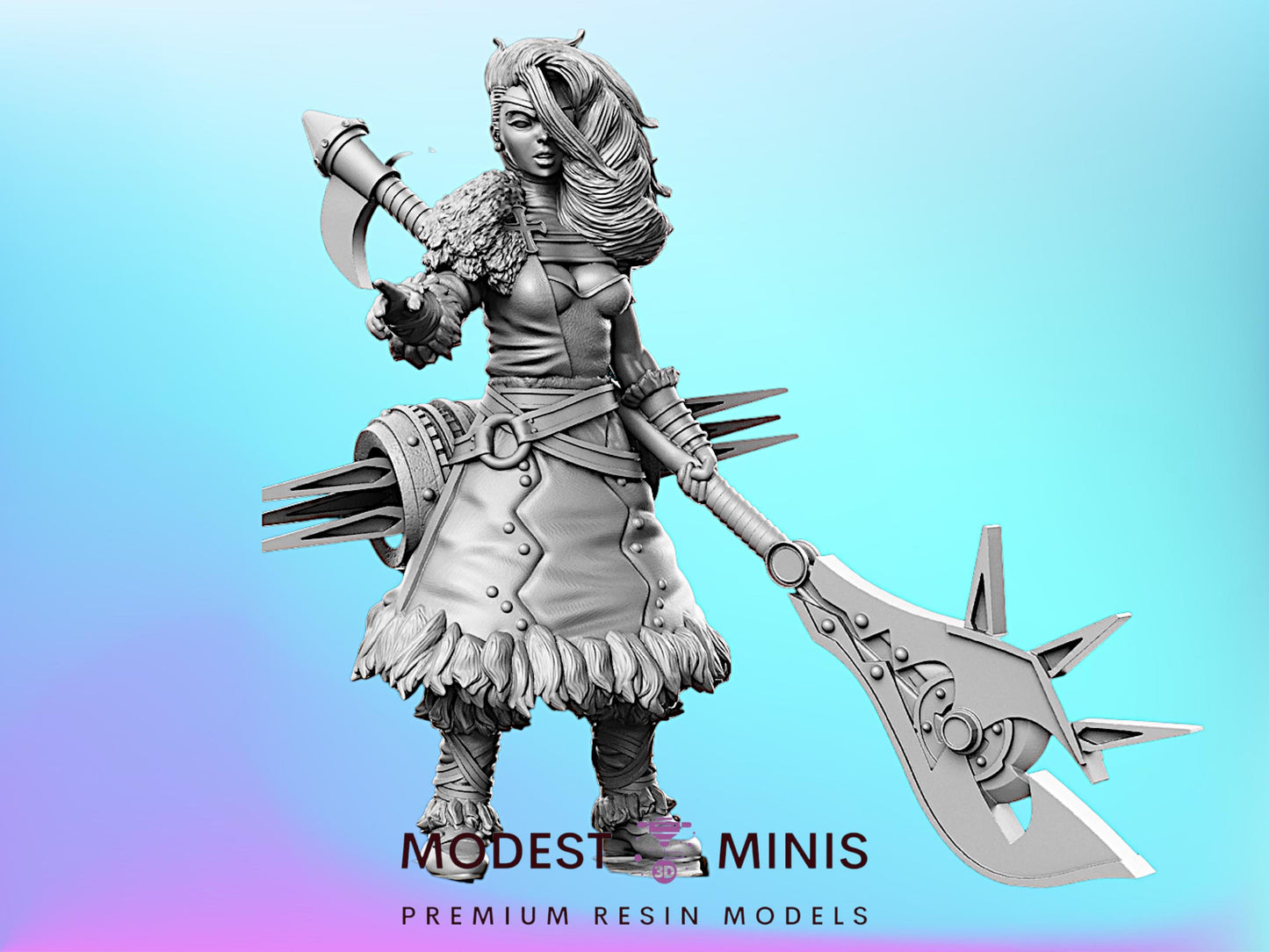 RN Cyberpunk 2 - Resin Cyberpunk Miniature  |  | RN Estudio