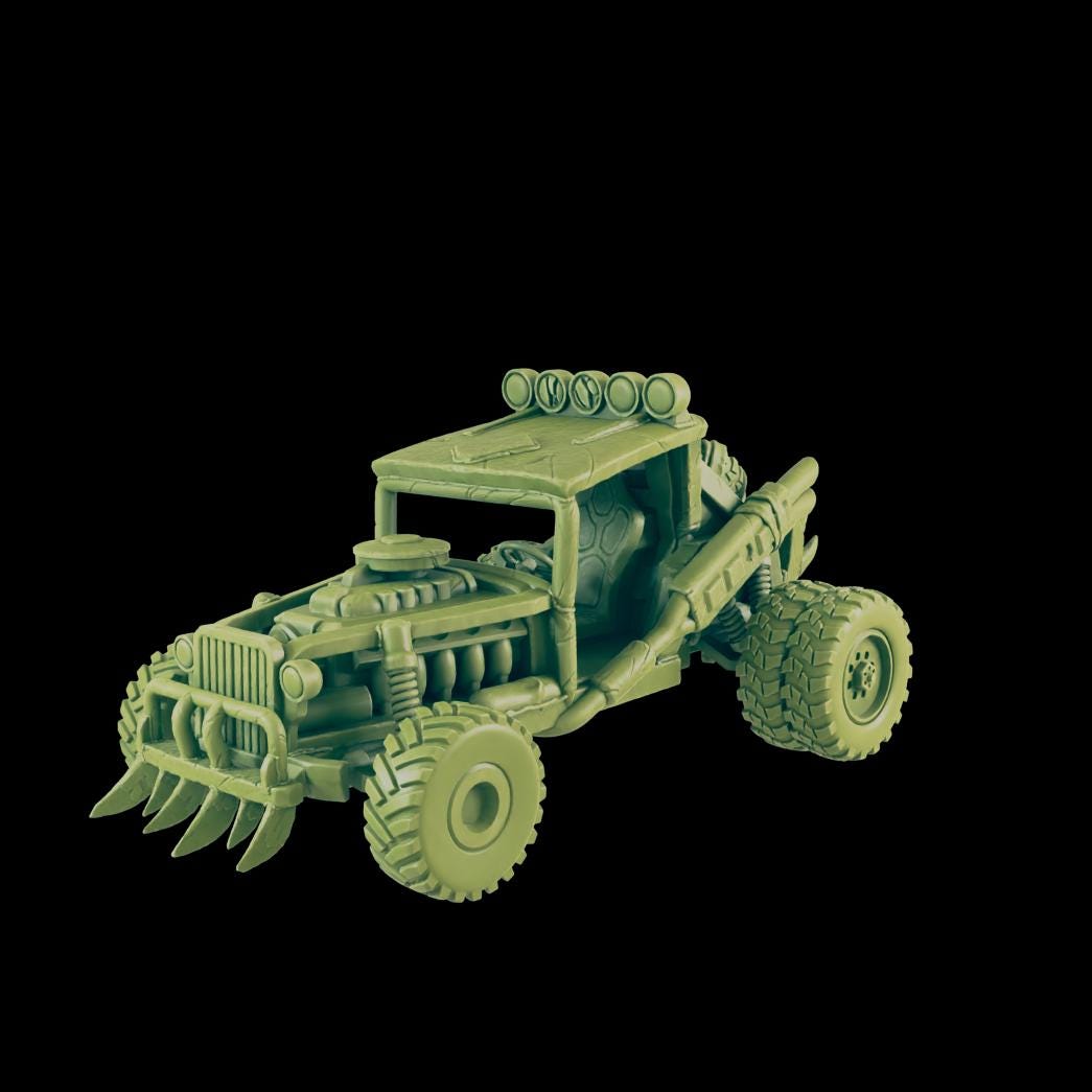 EC3D Badlands Buggy 2 | 28mm - 54mm Scale | Survivor Terrain | Fantasy Scatter | Sci Fi Terrain | EC3D Badlands