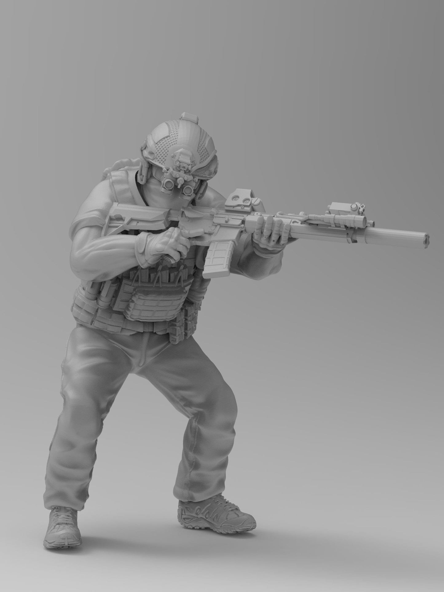 7pc PMC Private Military Contractors Set - 28mm Scale Resin Military Miniature | Zona Alfa | Spectre Ops Mini