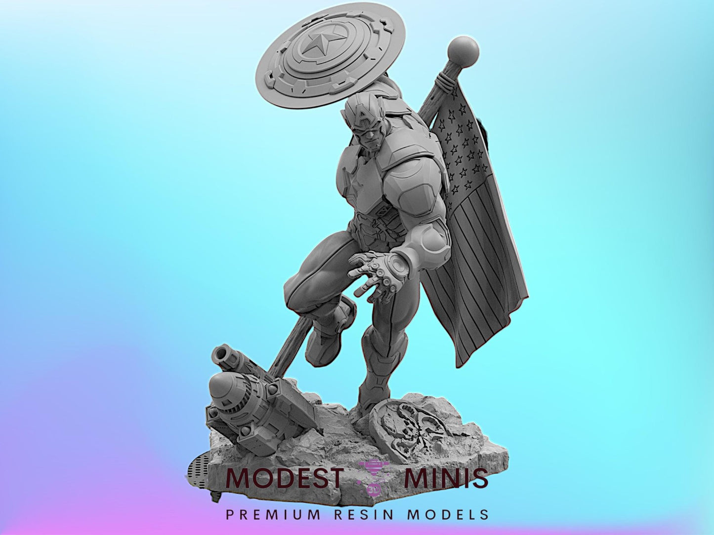 Rivals Cap - 40mm  Miniature | Crisis Protocol Proxy | Trident