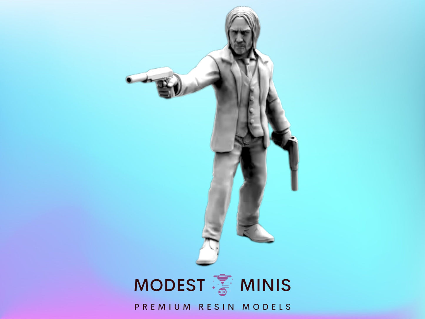 Gunslinger Codename Juan Fuze - 32mm Scale Alien Miniature  | Cyberpunk | Papsikels