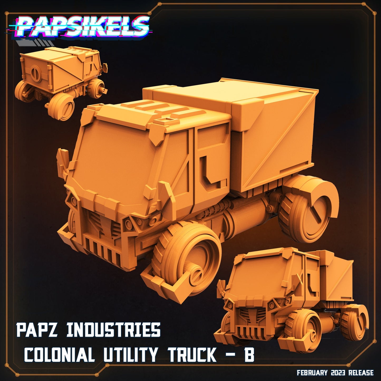 Colonial Utility Truck B - Resin 3D Print Alien Miniature | RPG | Sci fi | Cyberpunk | Role Playing | DnD | Papsikel Star Entrance