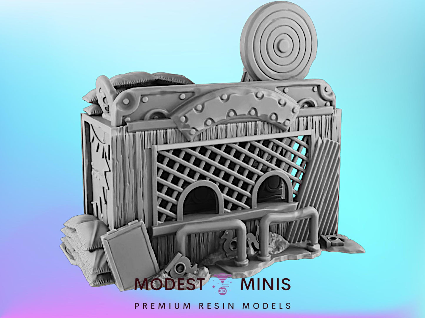 Prize Shot Game Abandoned Theme Park | 28mm - 40mm Scale | Survivor Terrain | Fantasy Scatter | Sci Fi Terrain | EC3D Badlands