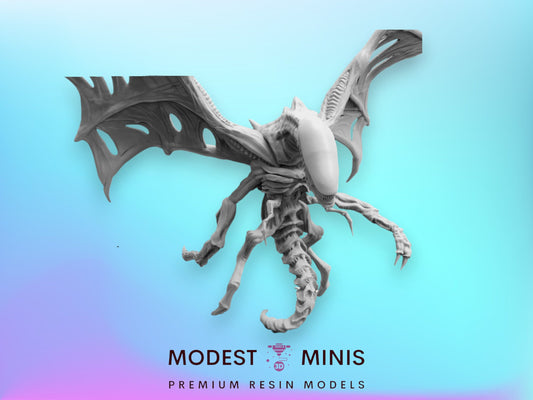 Alien Savage Flyer - 32mm Scale Alien Miniature | RPG | Sci fi | Cyberpunk | Role Playing | DnD | Papsikel