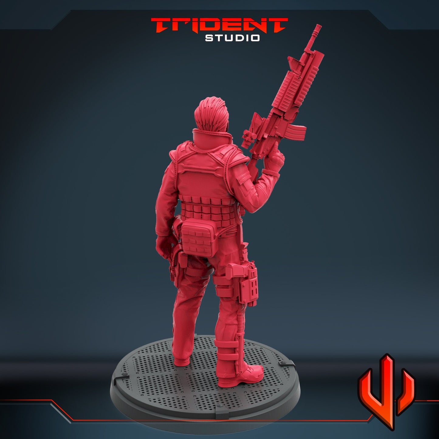 Warzone A - 40mm  Miniature | Crisis Protocol Proxy | Trident