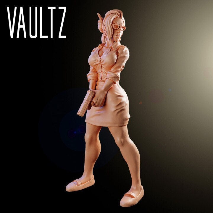 Survivor Teacher Mary | 28mm - 100mm Scale Resin Mini | Zombicide | Vaultz