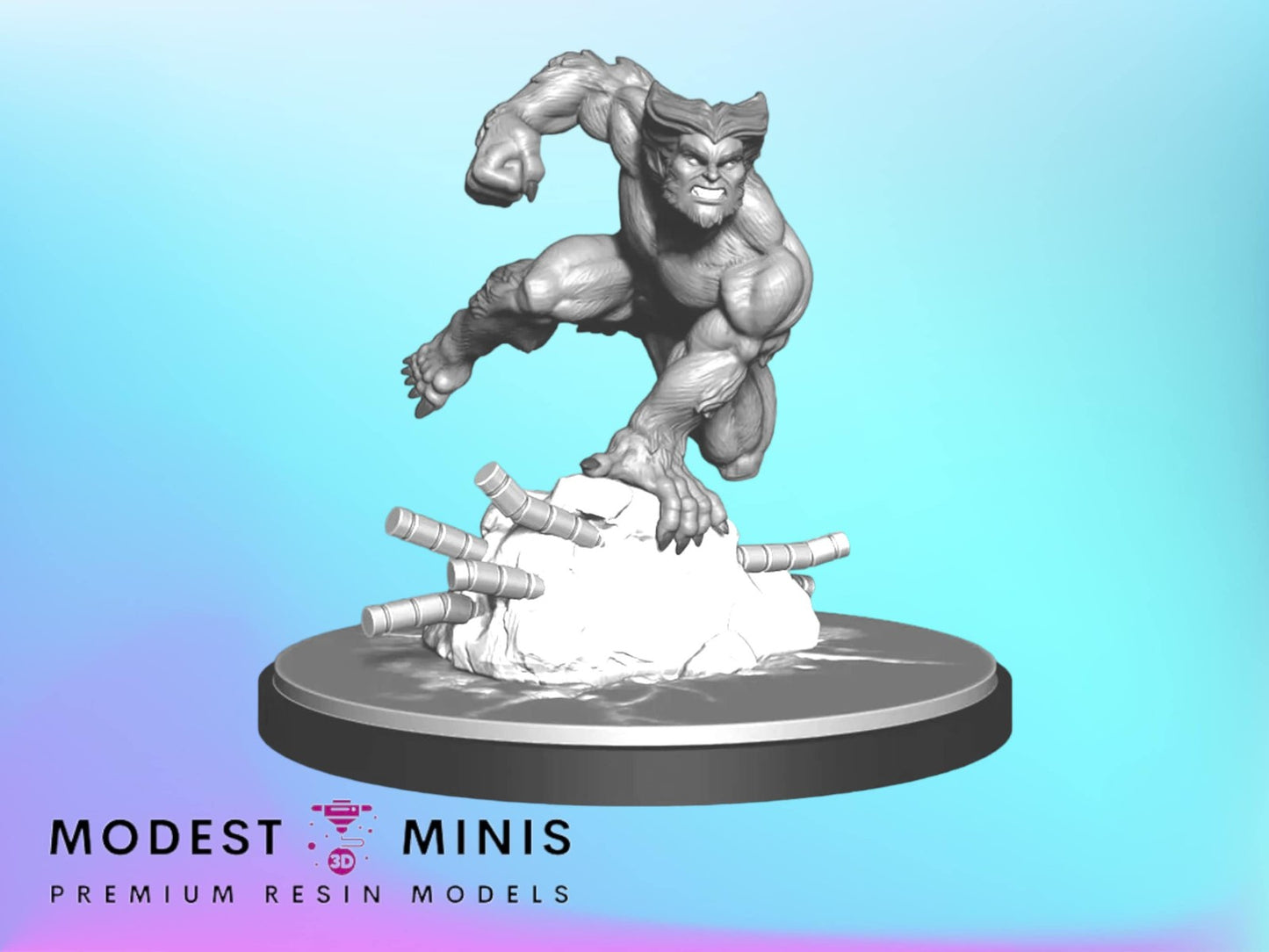 Blue Furball - 32mm - 40mm Mini | Crisis Protocol Proxy | C27