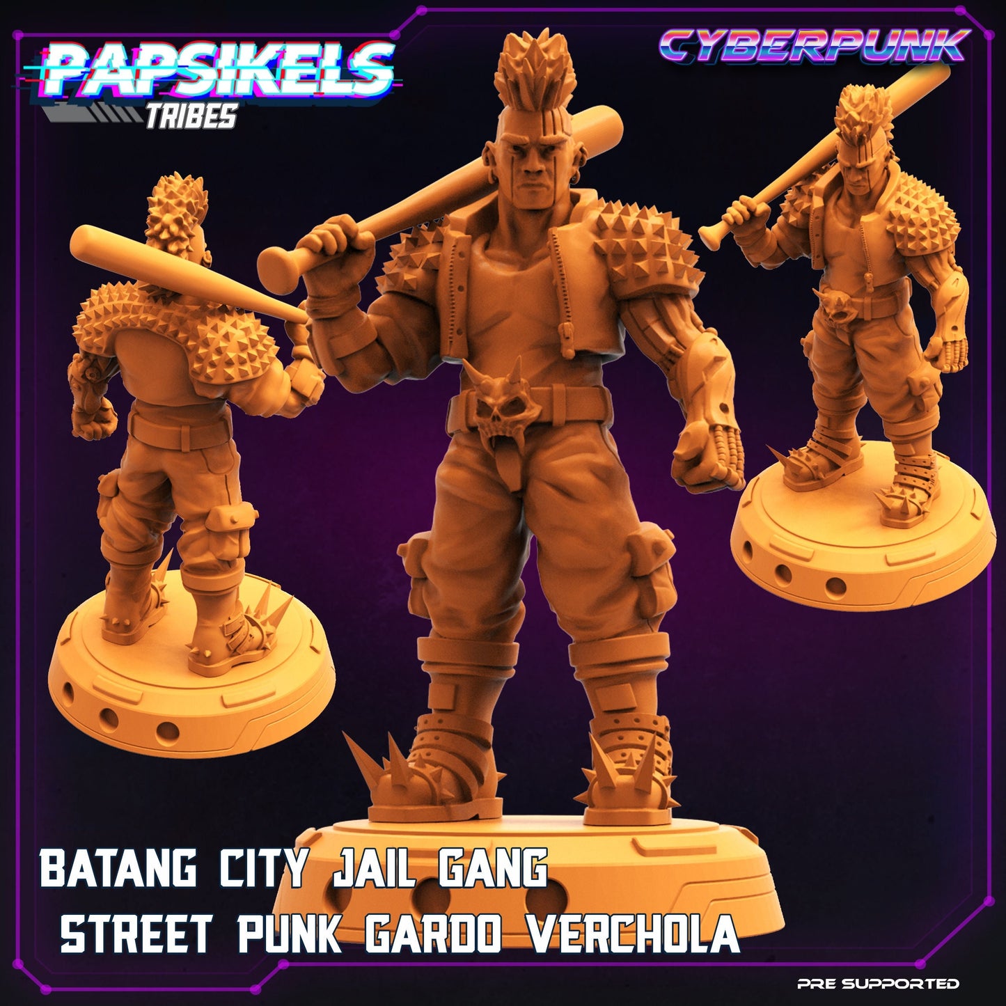 Cyberpunk Gardo - 32mm Scale Alien Miniature  | Law Upholders | Papsikels